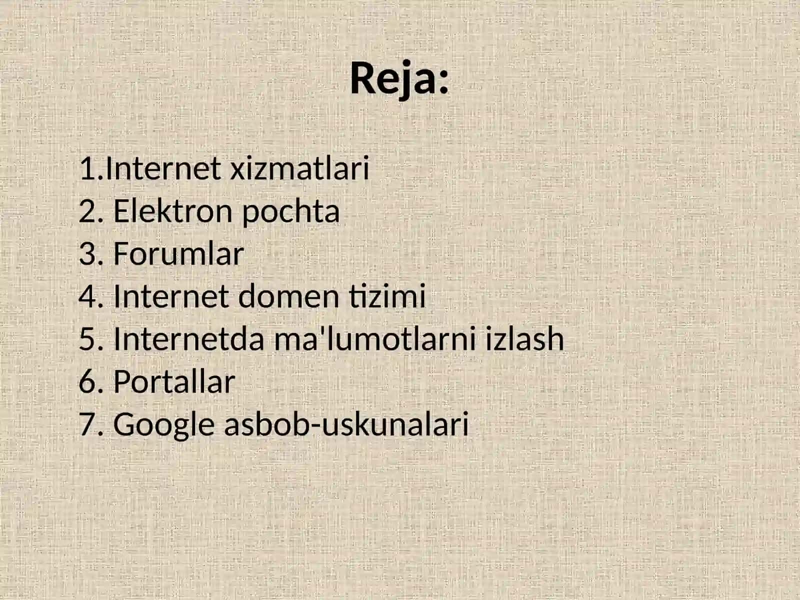 10-MA’RUZA.GOOGLE TA’LIM VEB-XIZMATLARI 2