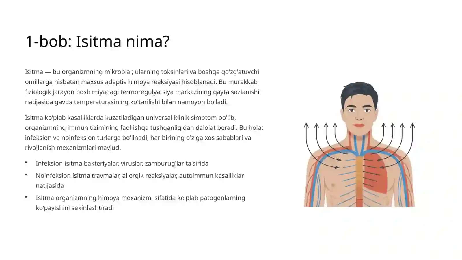 Isitmaning ekzogen issiqlanish va boshqa gipertermiyalardan farqi 2