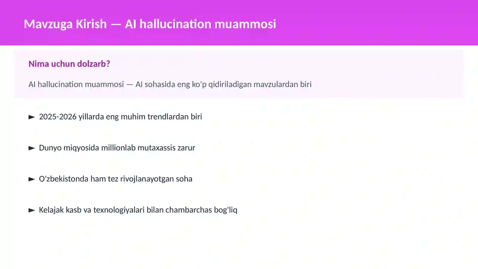 AI hallucination muammosi 2