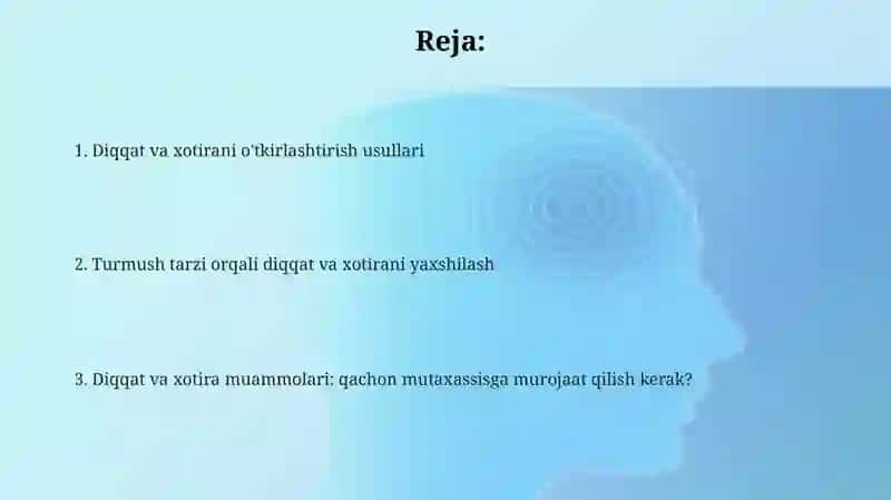Diqqat va Qisqa Xotirani charxlash 2