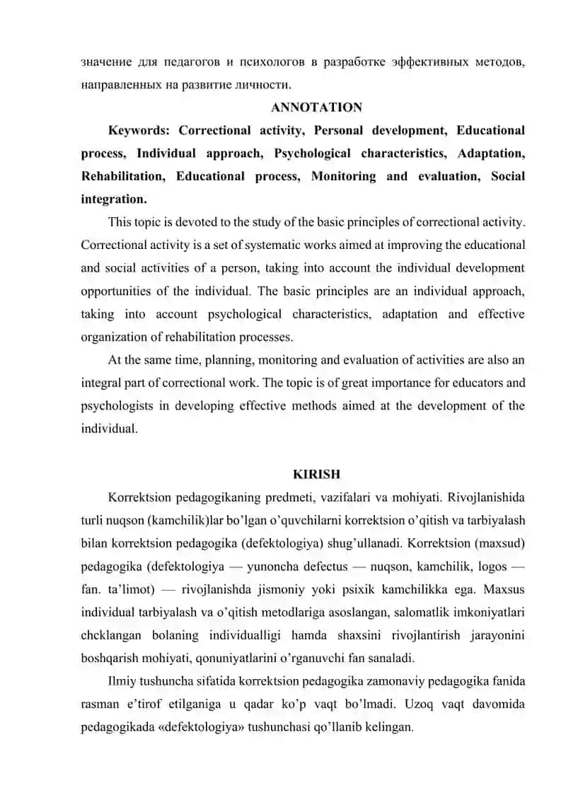 KORREKSION FAOLIYATNING ASOSIY TAMOYILLARI 2