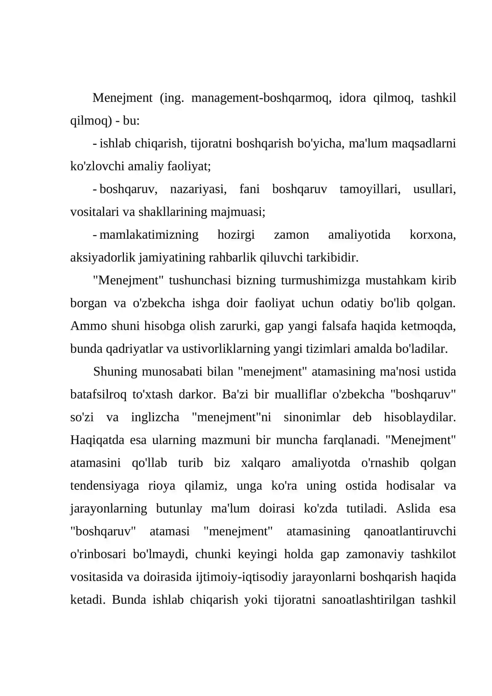 Menejmentning nazariy asoslari 2