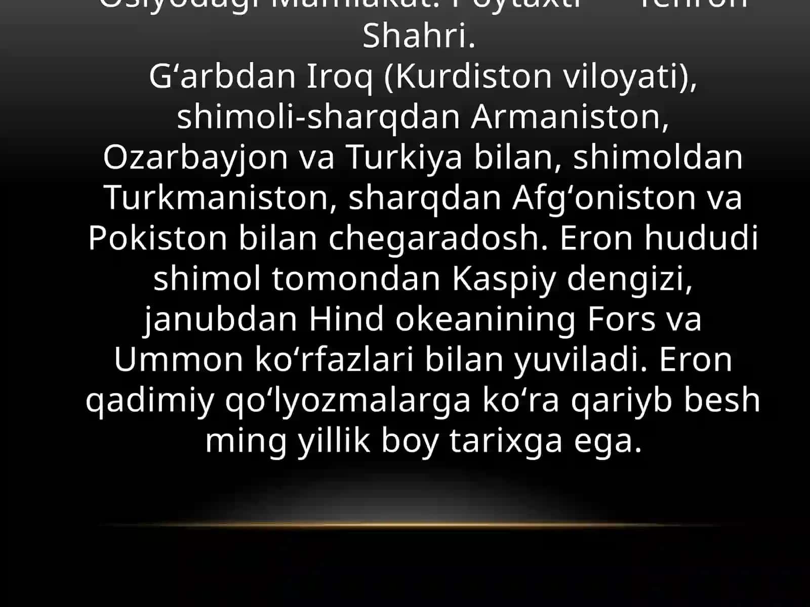 ERON HUDUDINING TABIIY GEOGRAFIK JOYLASHUVI VA IQLIM SHAROITI 2