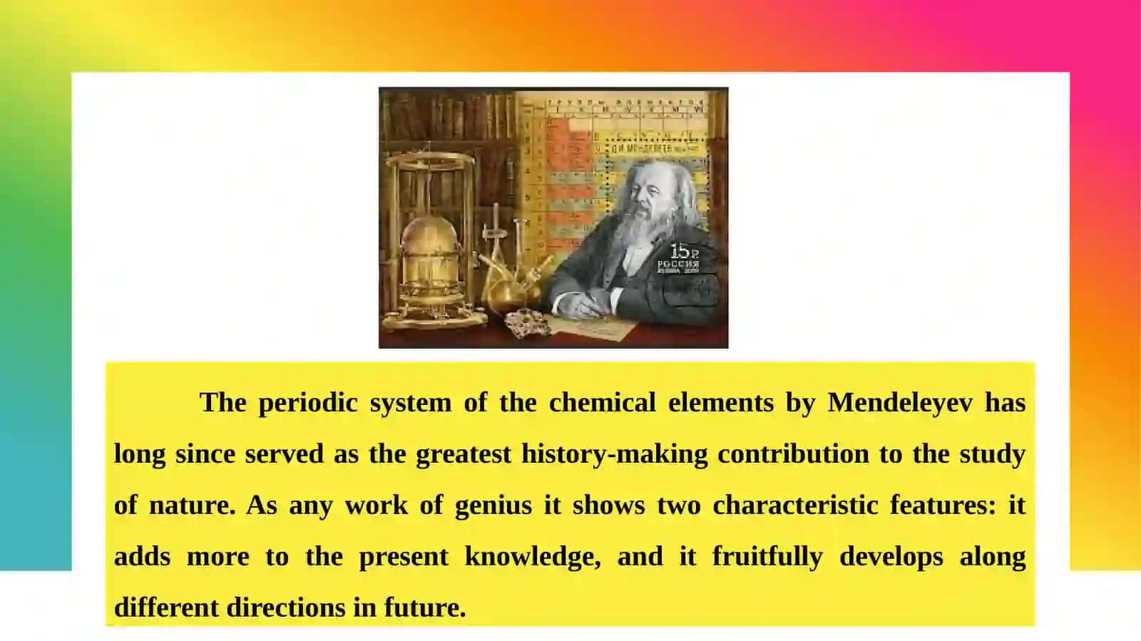 The World's Greatest Chemist. 2