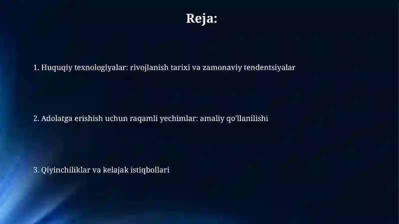 Legal tech va odil sudlovga erishish: aholi uchun raqamli yechimlar 2