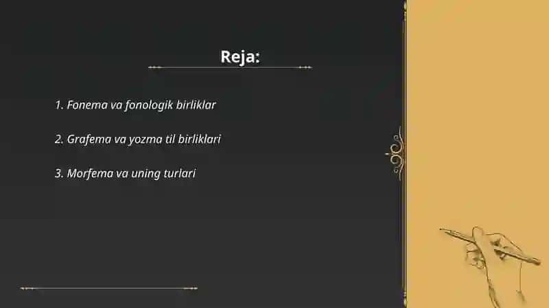 Til birliklari va nutq birliklari 2