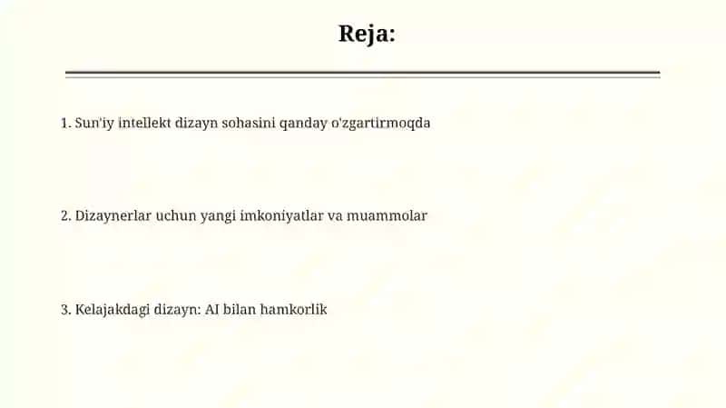 Sun'iy intellektning dizayn sohasigata'siri 2