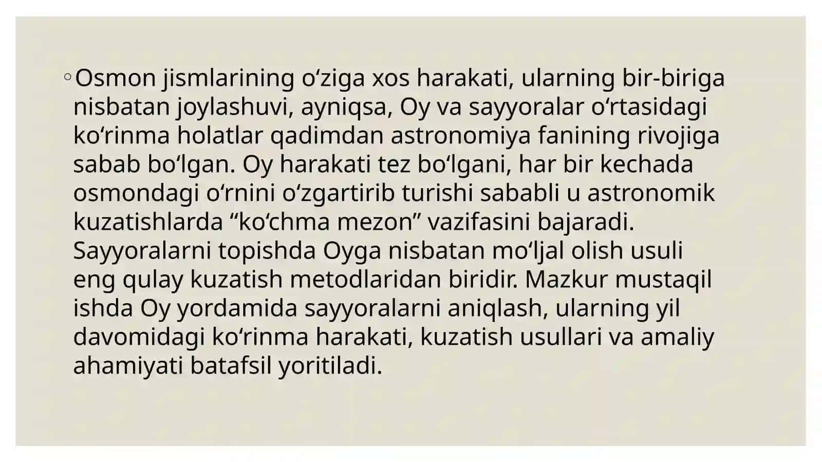 OY YORDAMIDA SAYYORALARNI TOPISH VA ULARNING HARAKATINI KUZATISH 2