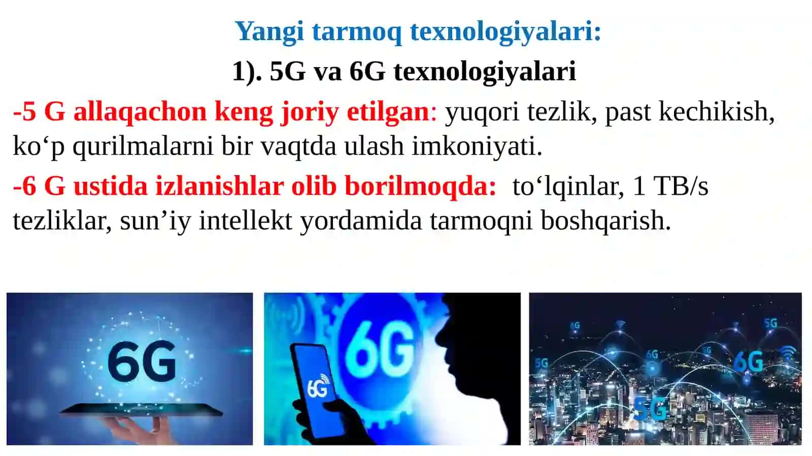 Yangitarmoq texnologiyalari va Bulutli texnologiyalar 2