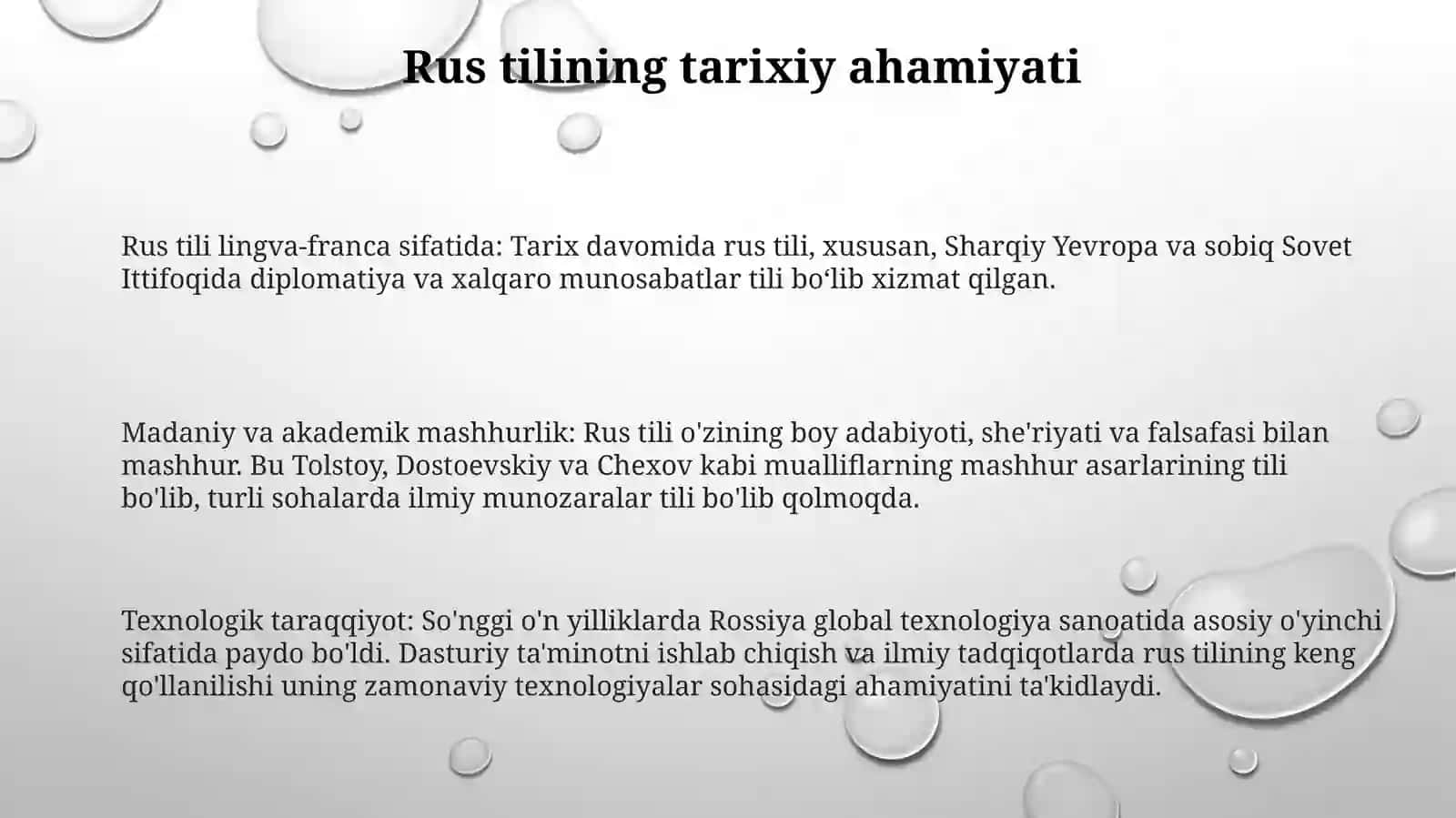 Международное Значение Русского Языка 2