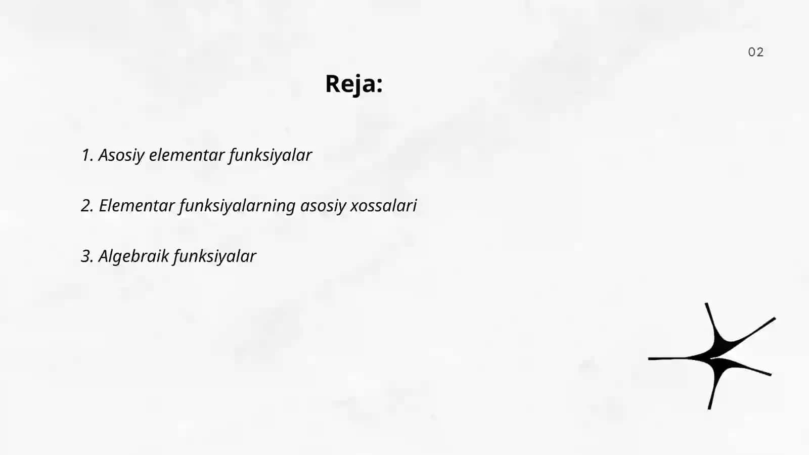 Asosiy elementar funksiyalar 2