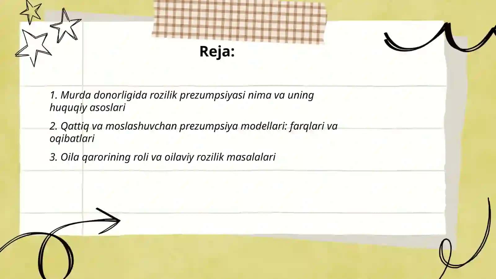 Murda donorligida rozilik prezumpsiyasi modeli 2