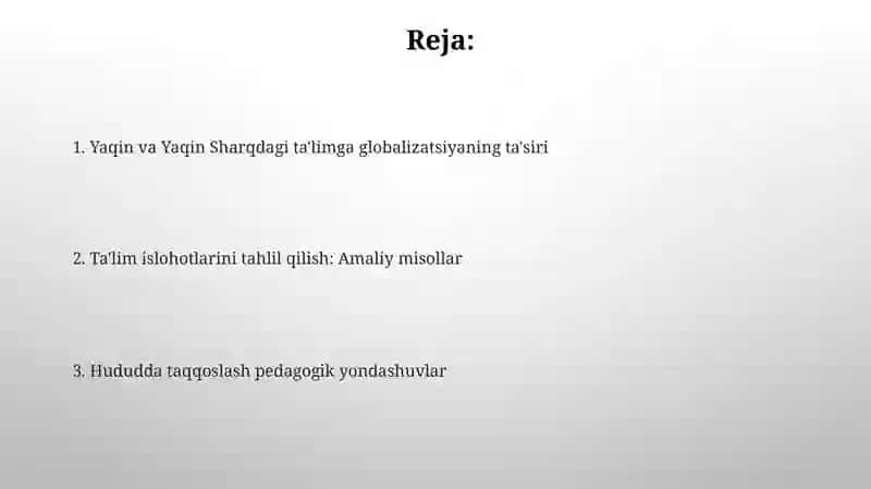 Globalizatsiya va komparativistik pedagogika 2