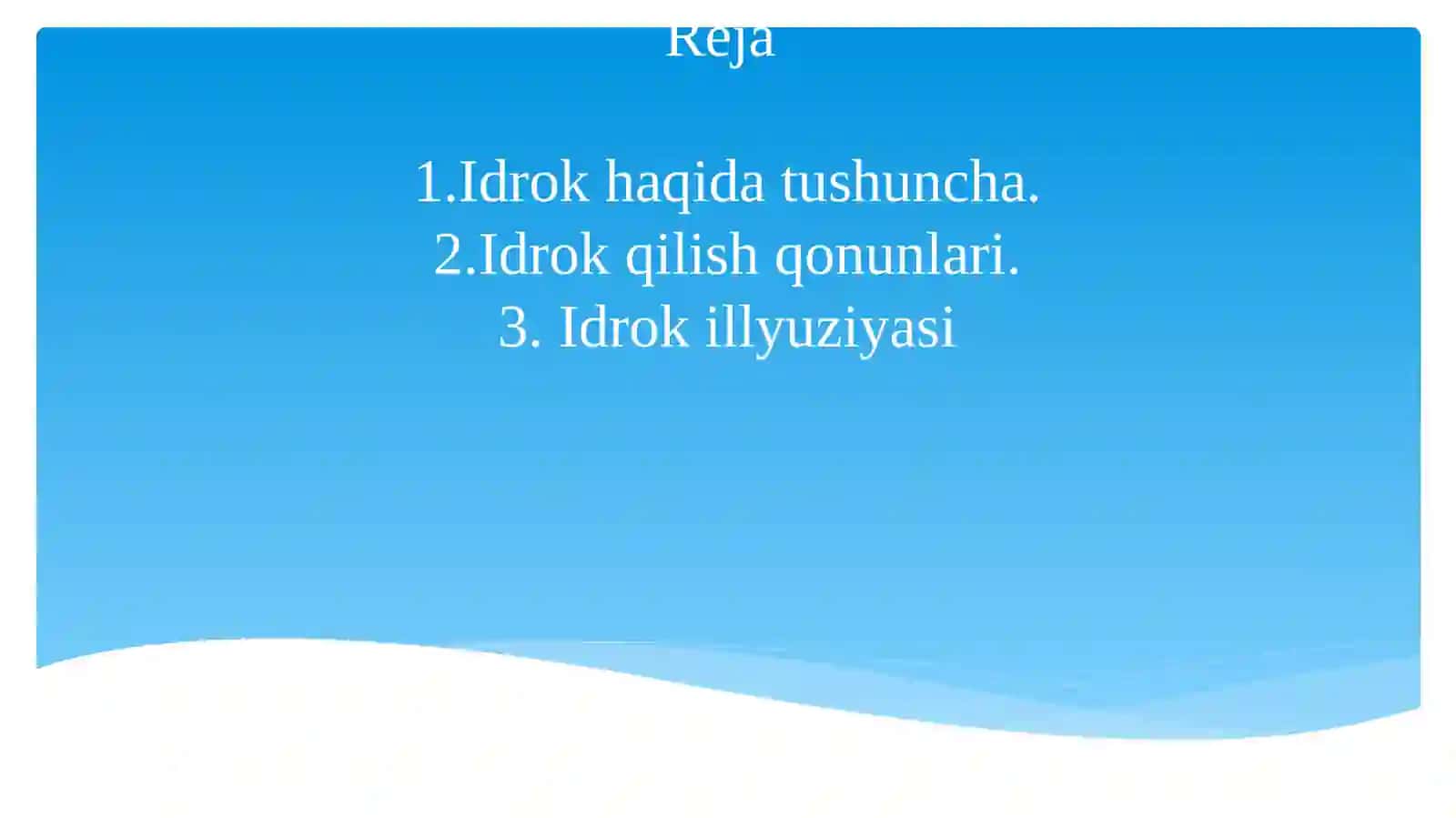 IDROK VA KASBGA YO’LLASH 2