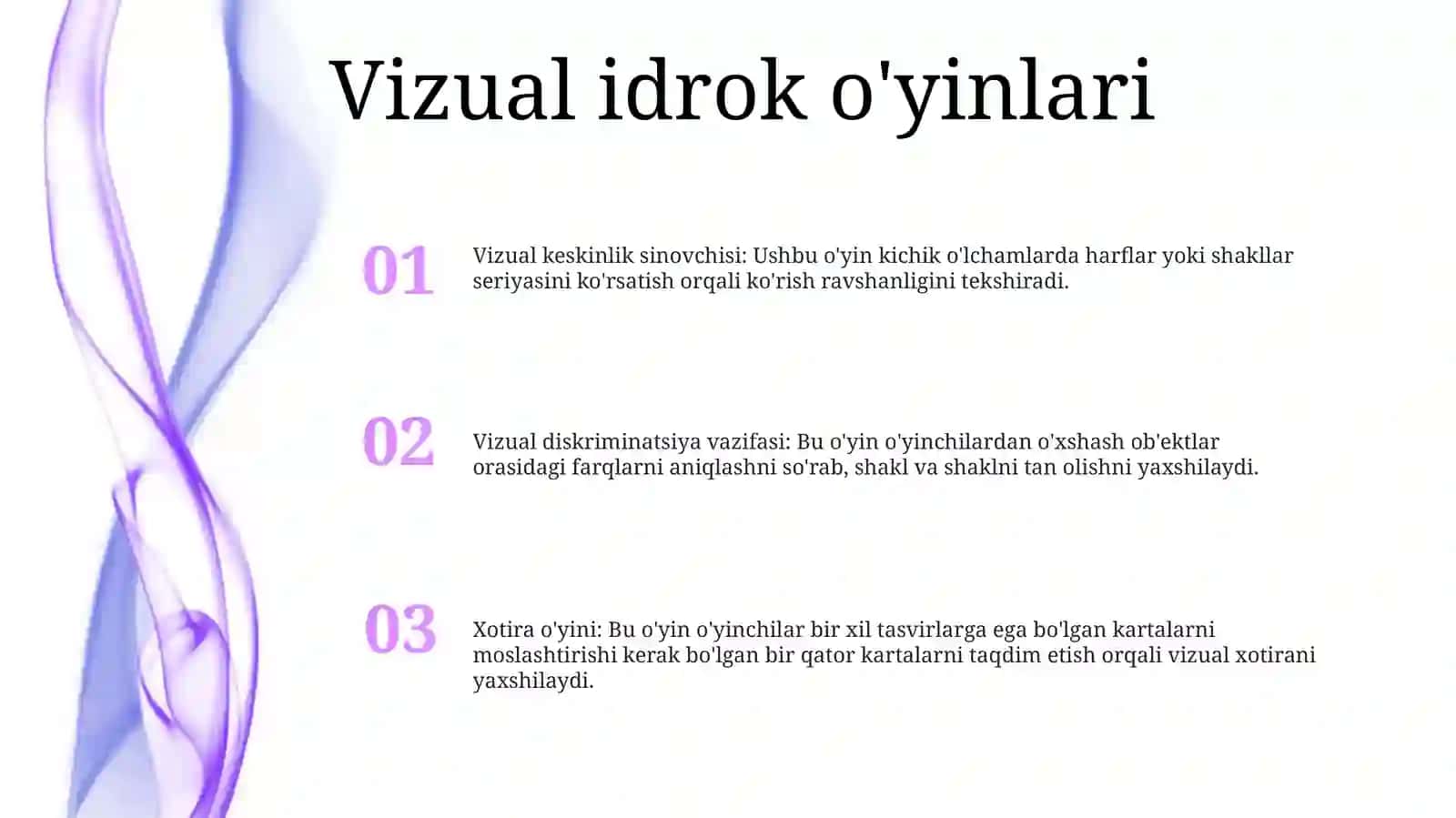 Fazoviy Tasavvurlarni Rivojlantirish Vazifalar 2