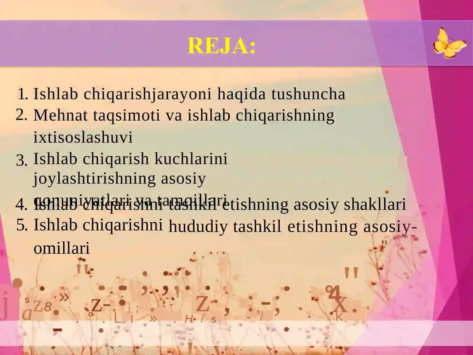 Iqtisodiy islohotlar sharoitida ishlab chiqarish kuchlarini joylashtirish va rivojlantirishning omillari va tamoyillari 2