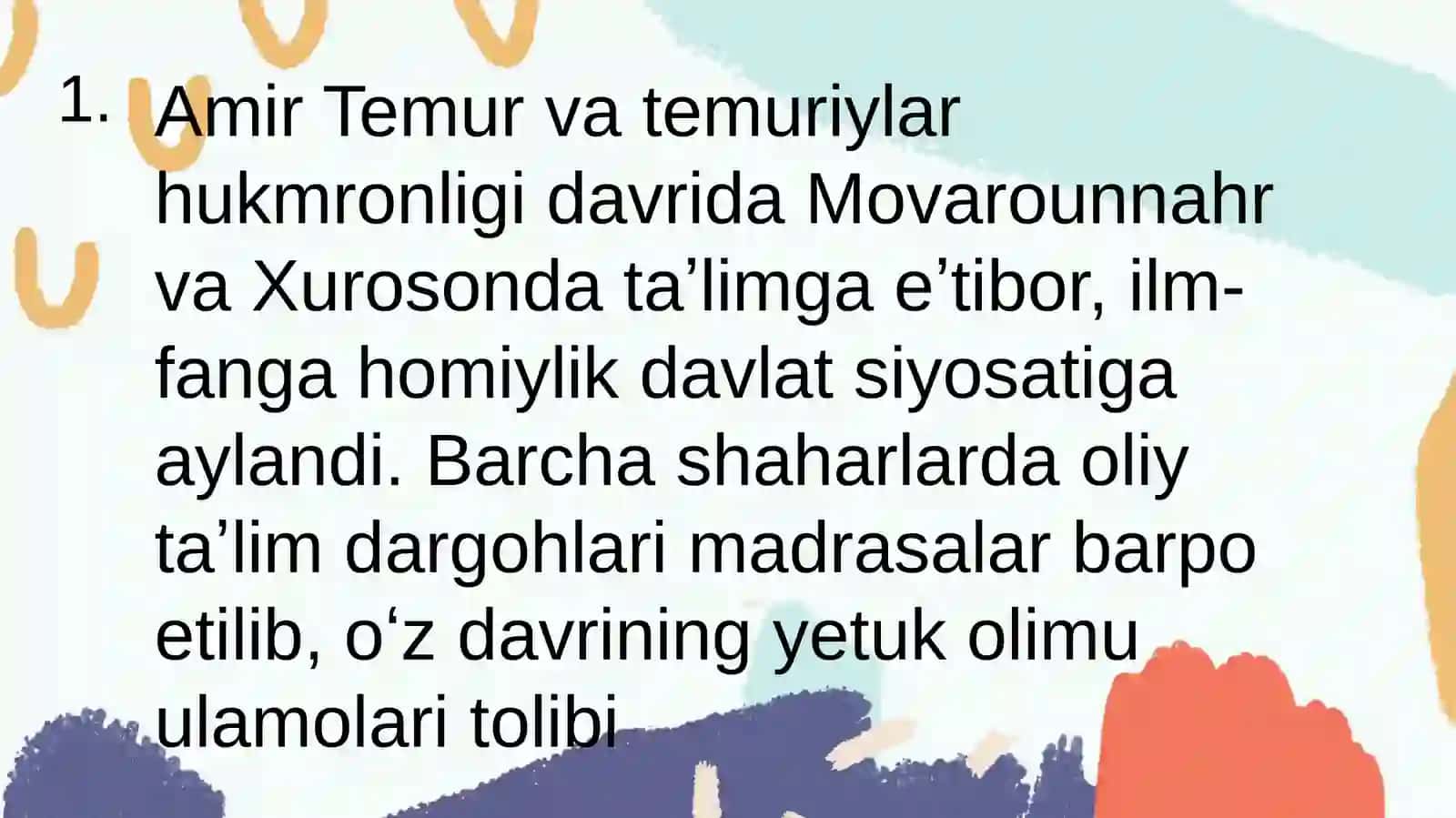 Temuriylar davri ilm fanida tilshunoslikka eʼtibor berilishi 2