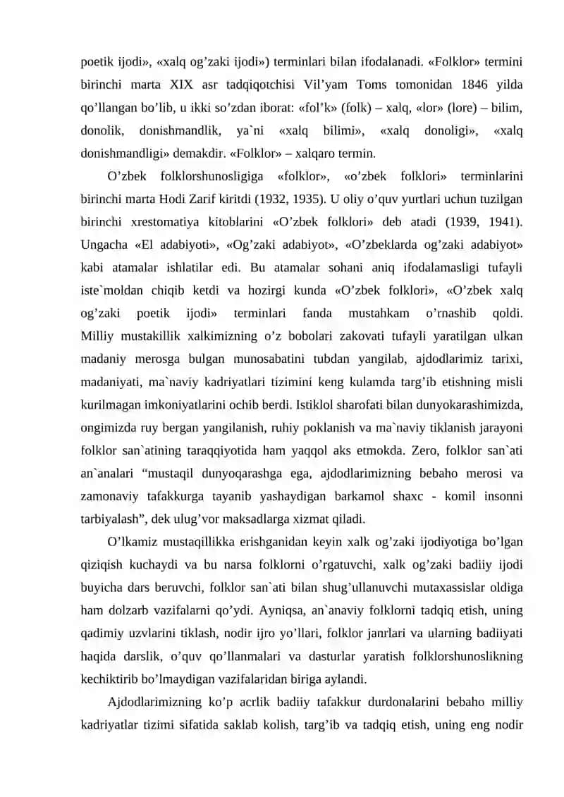 1-mavzu. Kirish. Bolalar adabiyoti fanning maqsadi va vazifalari. 2