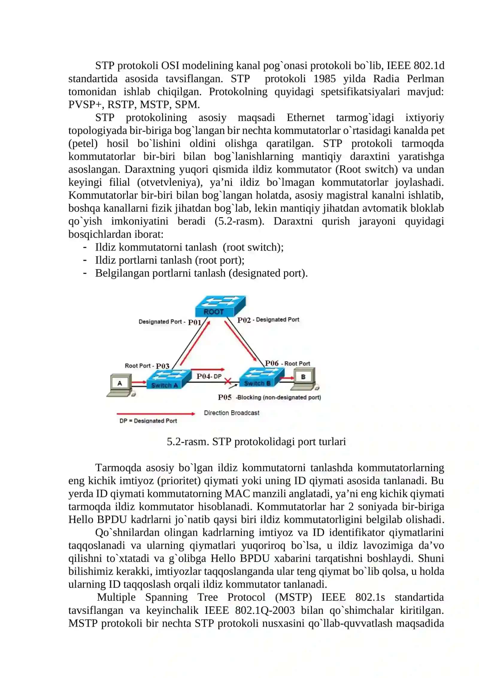 REZERVLASH PROTOKOLLARI - STP, RSTP VA AGREGATSIYALASH PROTOKOLLARI - LACP, PAGP NI SOZLASH 2