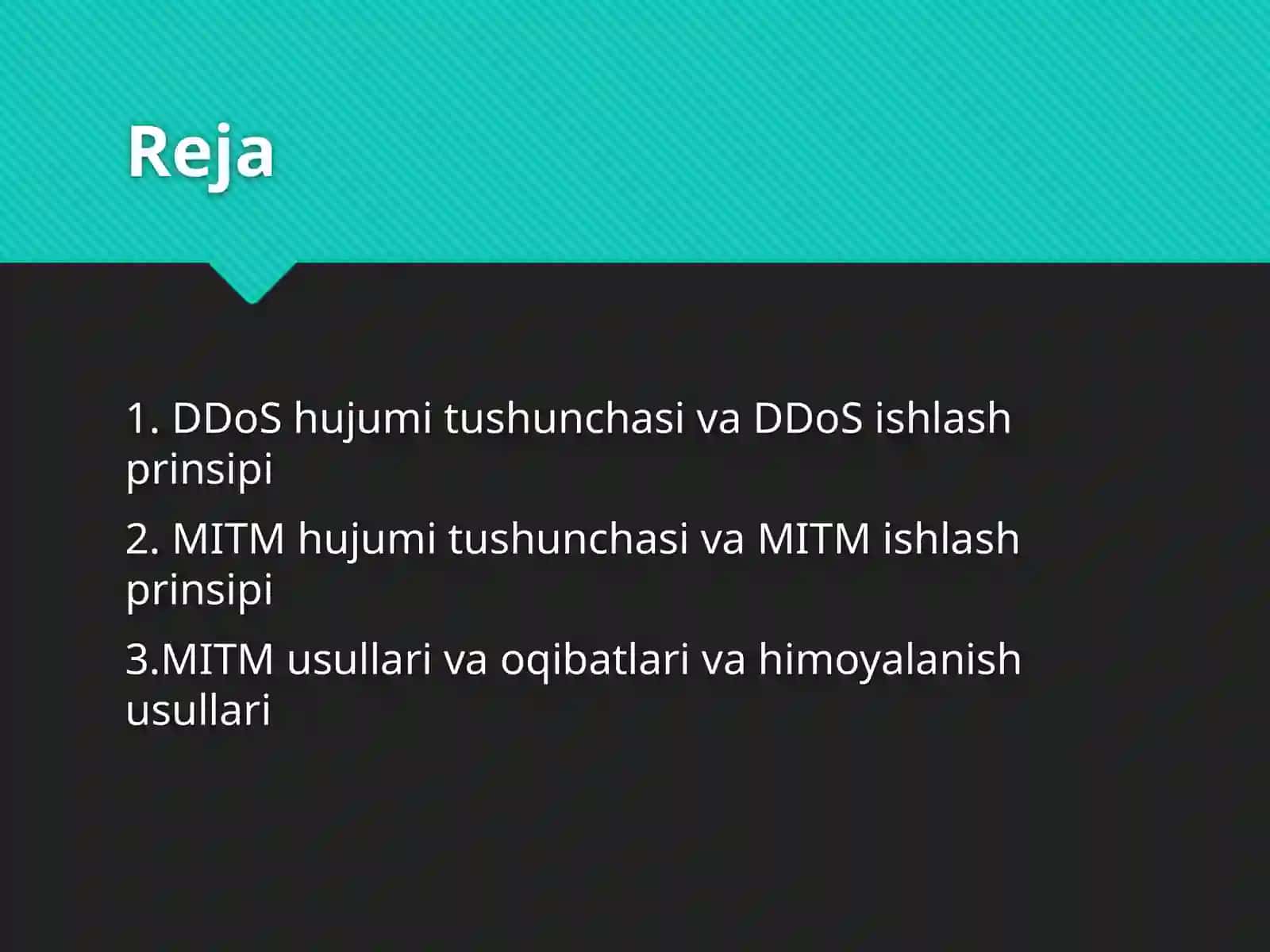 DDOS VA MITM HUJUMLARINING ISHLASH PRINSIPLARI 2