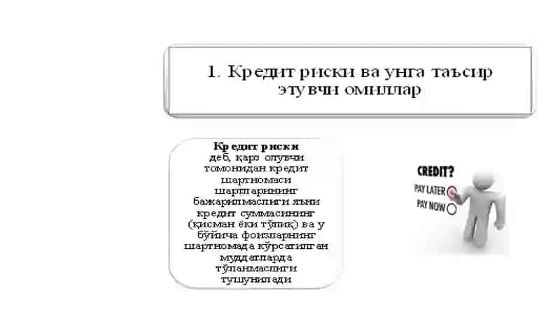 Кредит риски 2