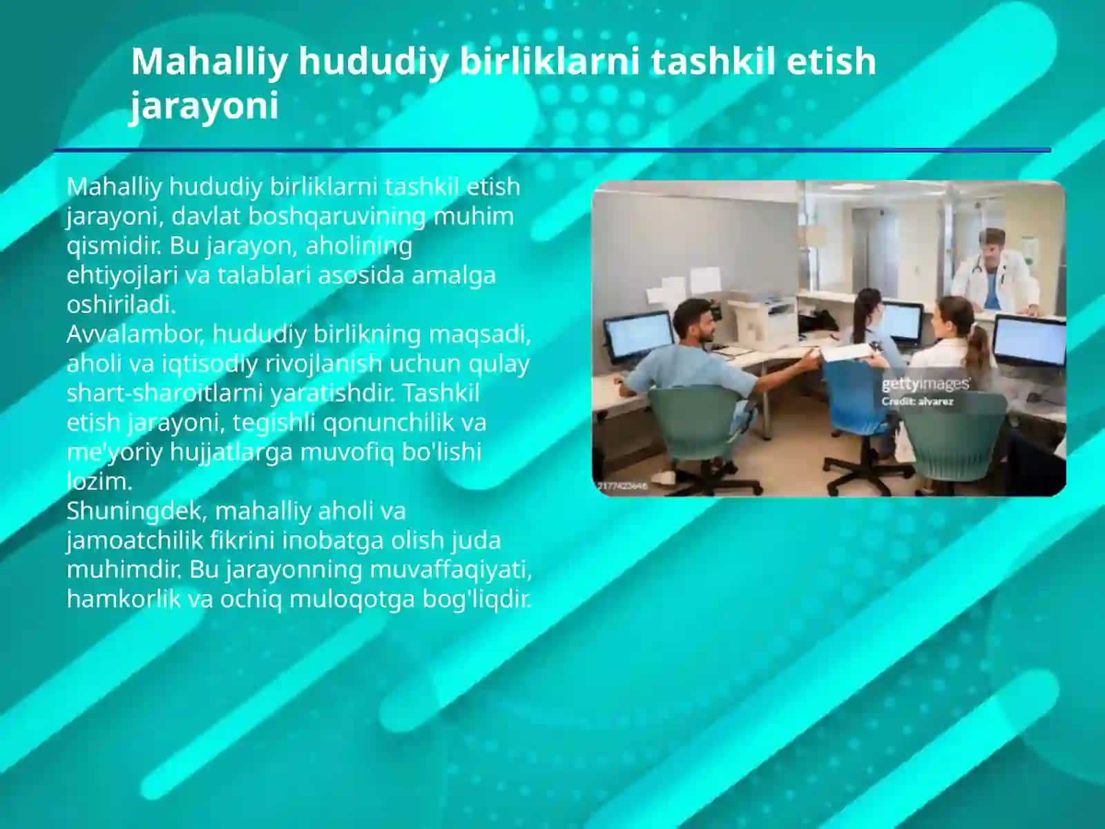 Mahalliy hududiy birliklarni tashkil etish jarayoni 2