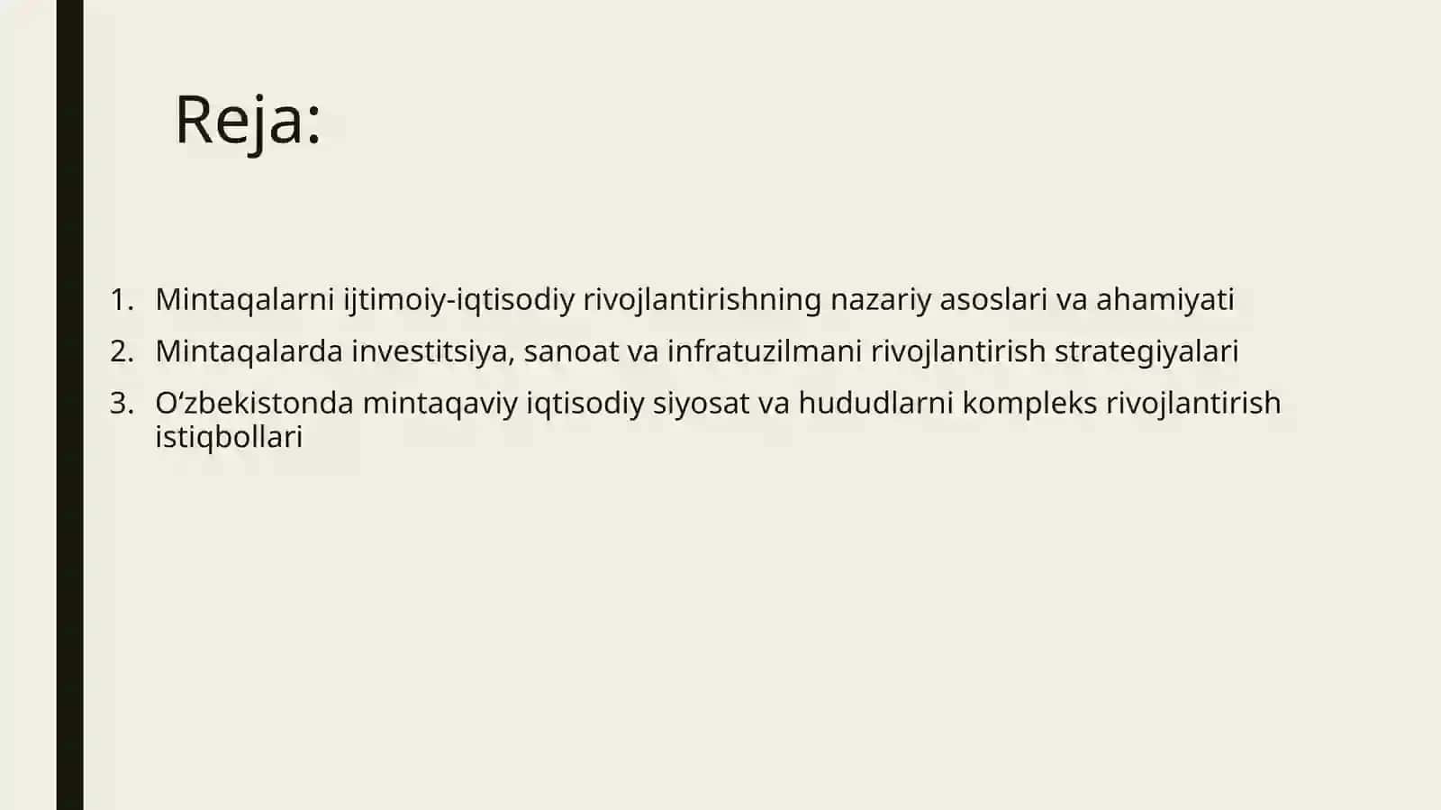 Mintakalarni ijtimoiy- iqtisodiy rivojlantirin strategiyalari 2