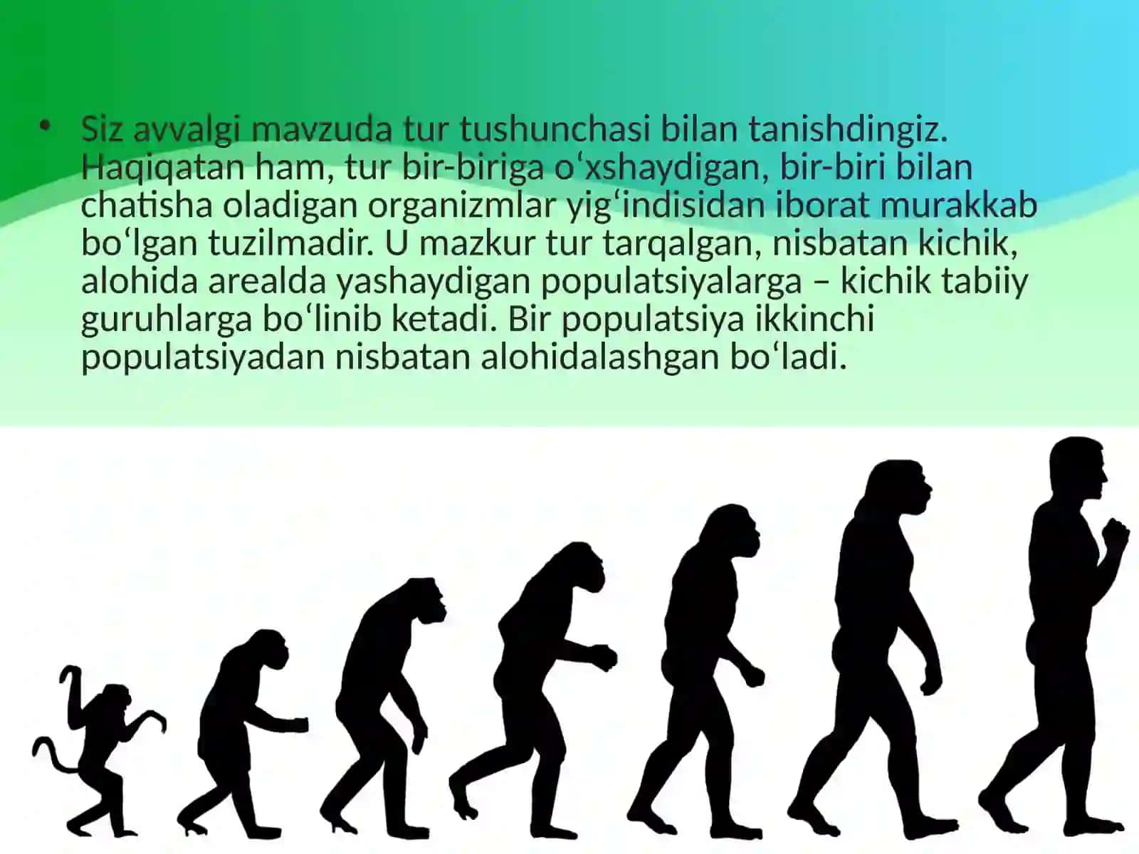 Populatsiya – turning tuzilish va evolutsiyaning boshlang‘ich birligi 2