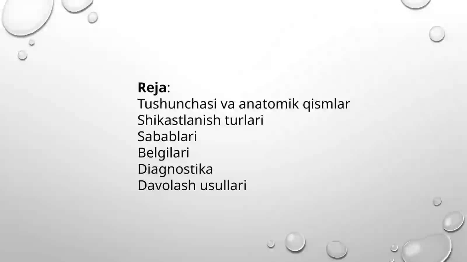 Qoʻl-oyoq barmoqlari paylari shikastlanishlari 2