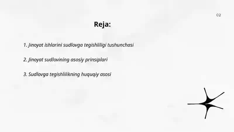 Jinoyat ishlarini sudlovga tegishliligi 2
