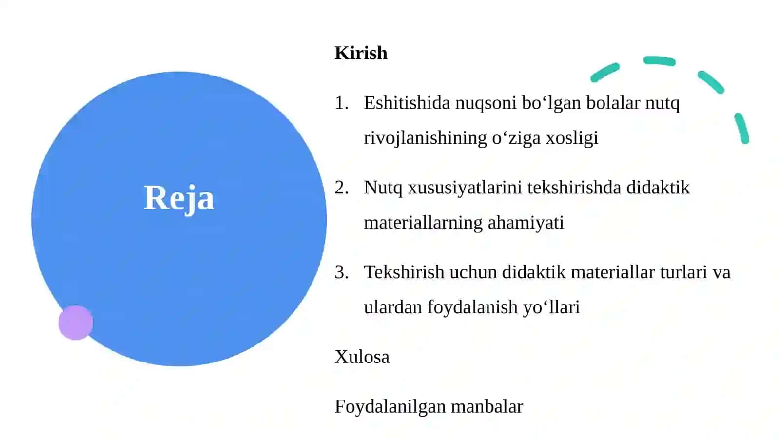 Eshitishida nuqsoni bo‘lgan bolalar nutq xususiyatlarini tekshirish bo‘yicha didaktik materiallar to‘plash 2