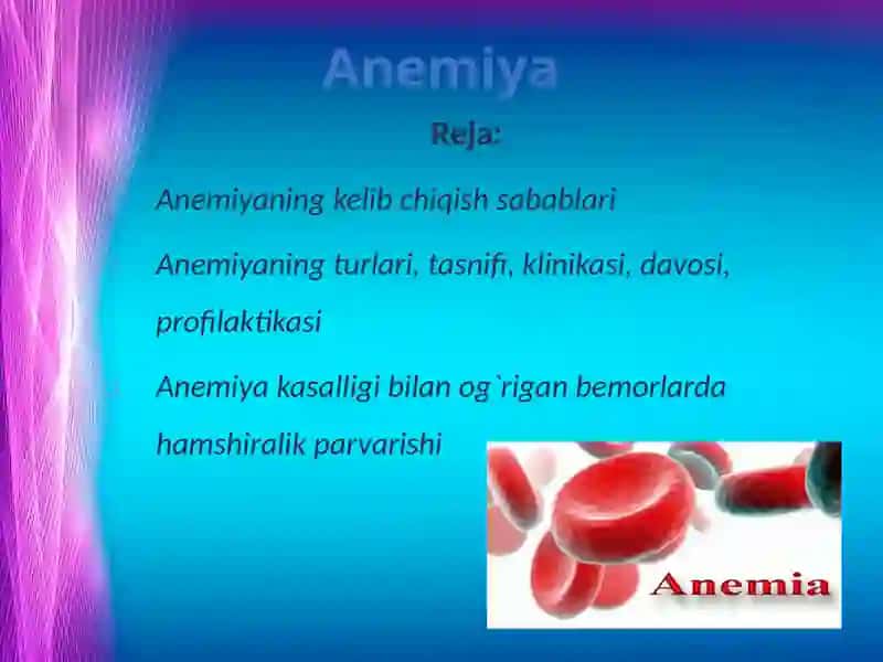 ANEMIYA SINDROMLARI 2