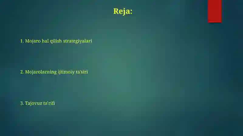 Tajovuz ta'rifi 2