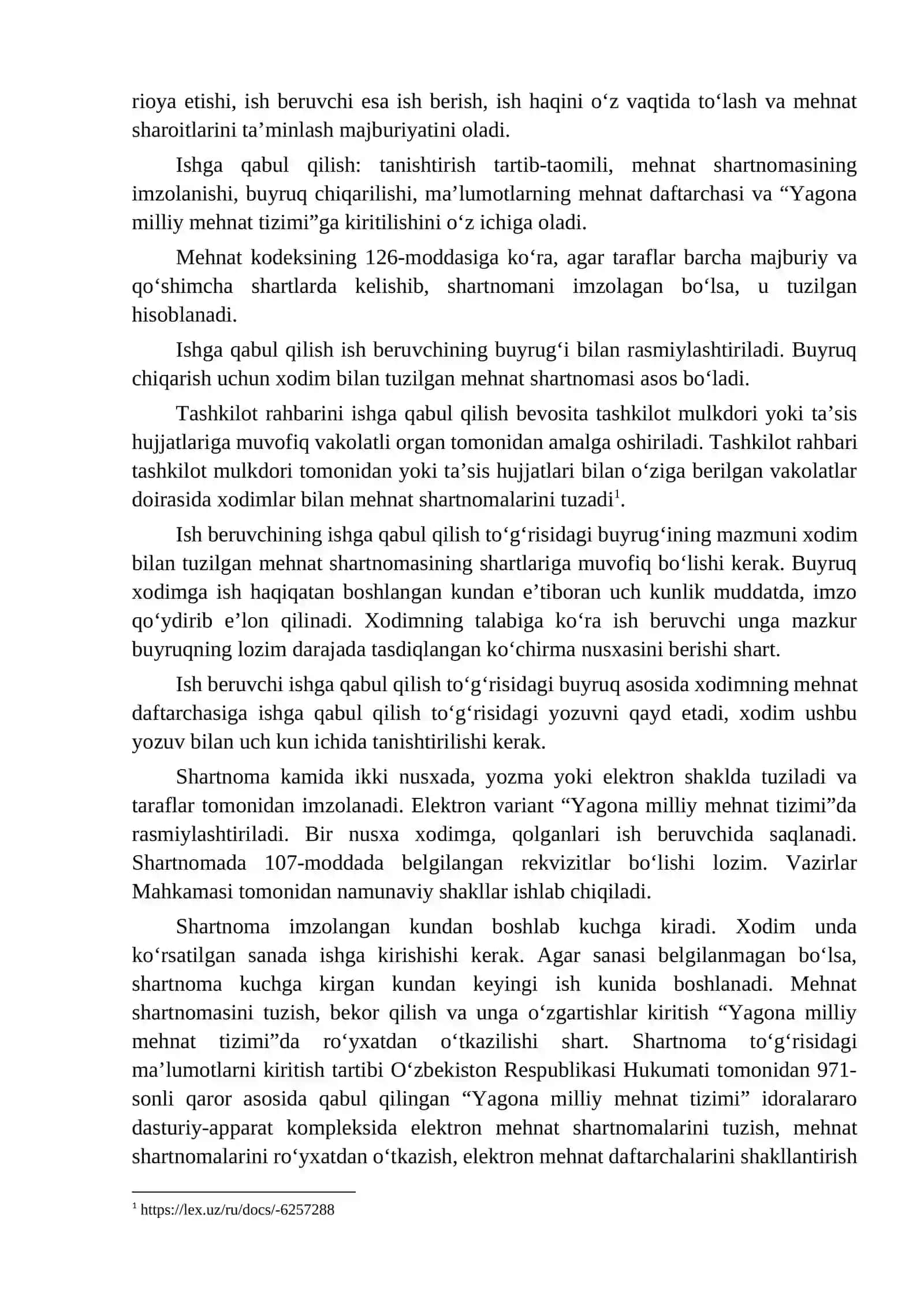 Mehnat shartnomalarini tuzish MDH davlatlari misolida: O‘zbekiston bilan qiyosiy tahlil 2