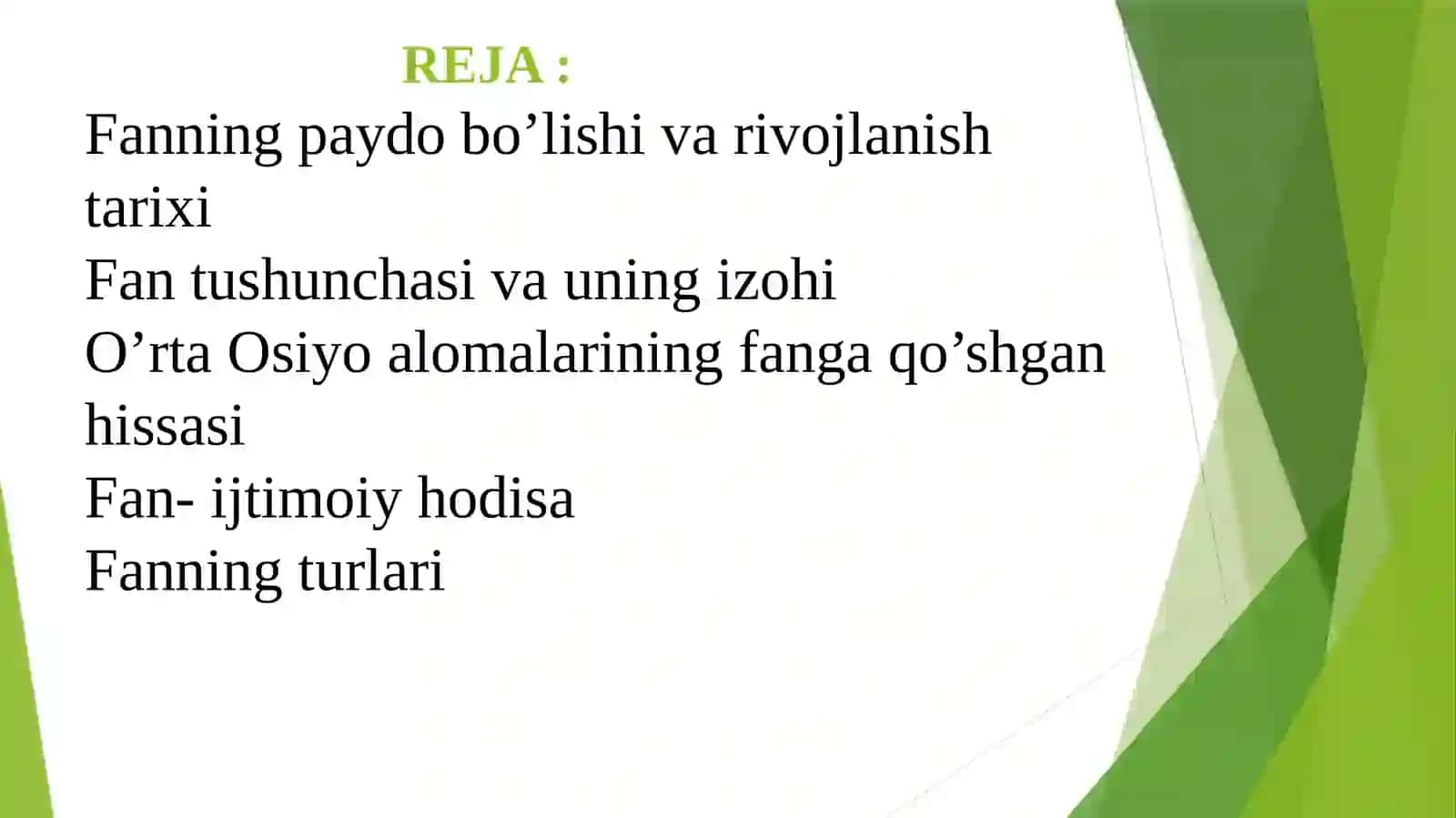 FAN IJTIMOIY-MADANIY HODISA SIFATIDA BILIM, FAOLIYAT VA IJTIMOIY INSTITUTE.FAN TUSHUNCHASINING KENG VA TOR MA’NOLARI 2