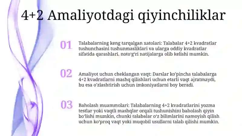 4+2 Amaliyoti BoʻYicha 8-Maktabda OʻTalganAmaliyotUchun 2