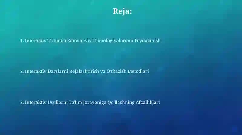 Interaktiv Ta'lim 2