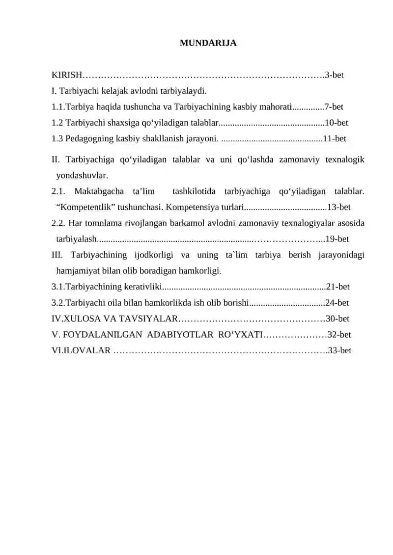 TARBIYACHI VA UNING JAMIYATDA TUTGAN O‘RNI 2
