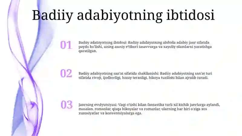 Badiiy Adabiyotning Sanat Sifatida Shakllanishi 2