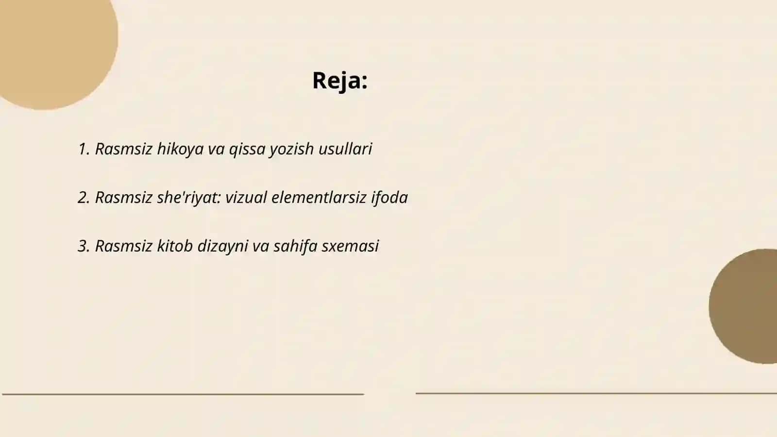 Rasmsiz hikoya va qissa yozish usullari 2