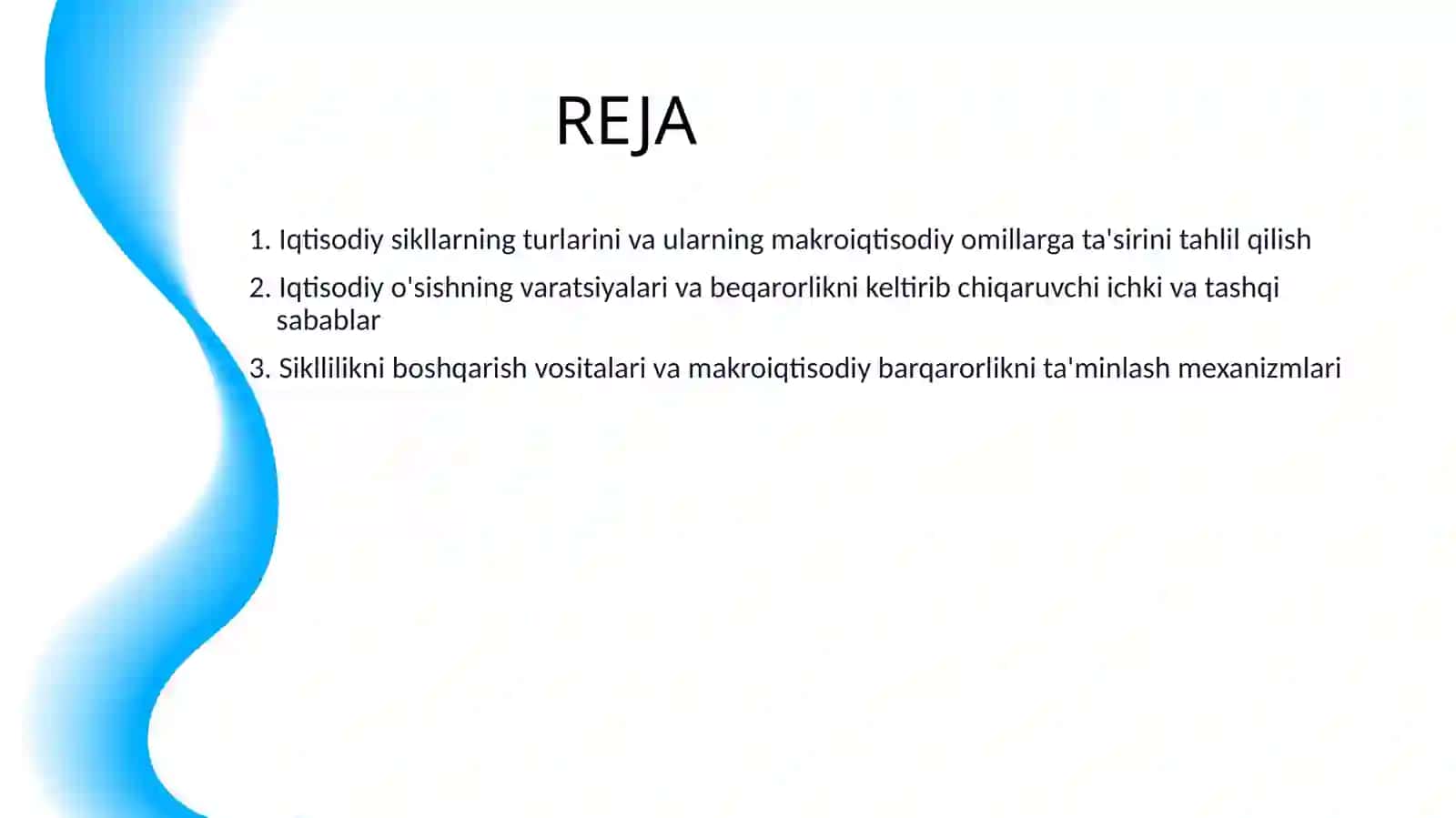 IQTISODIYOTNING SIKLLIGI VA MAKROIQTISODIY BEQARORLIK 2