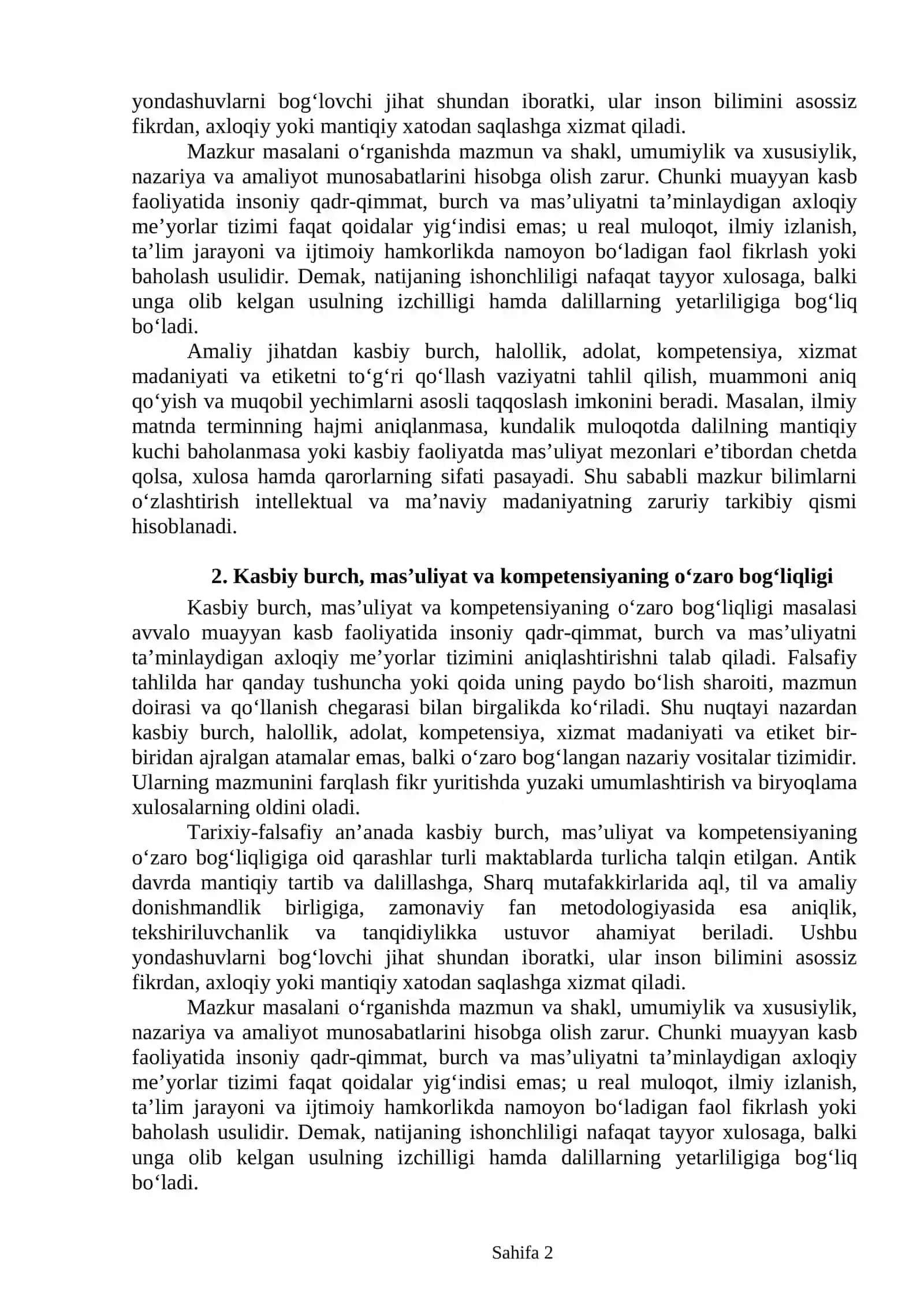 Kasbiy Odob Tushunchasi 2