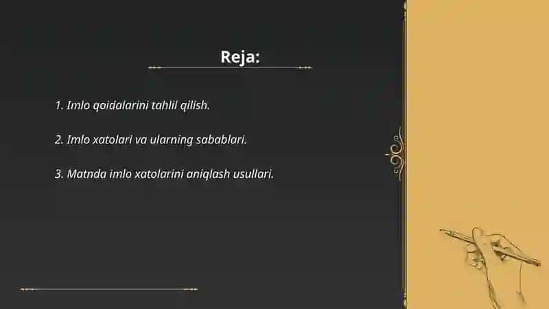 Imlo qoidalari tahlili 2
