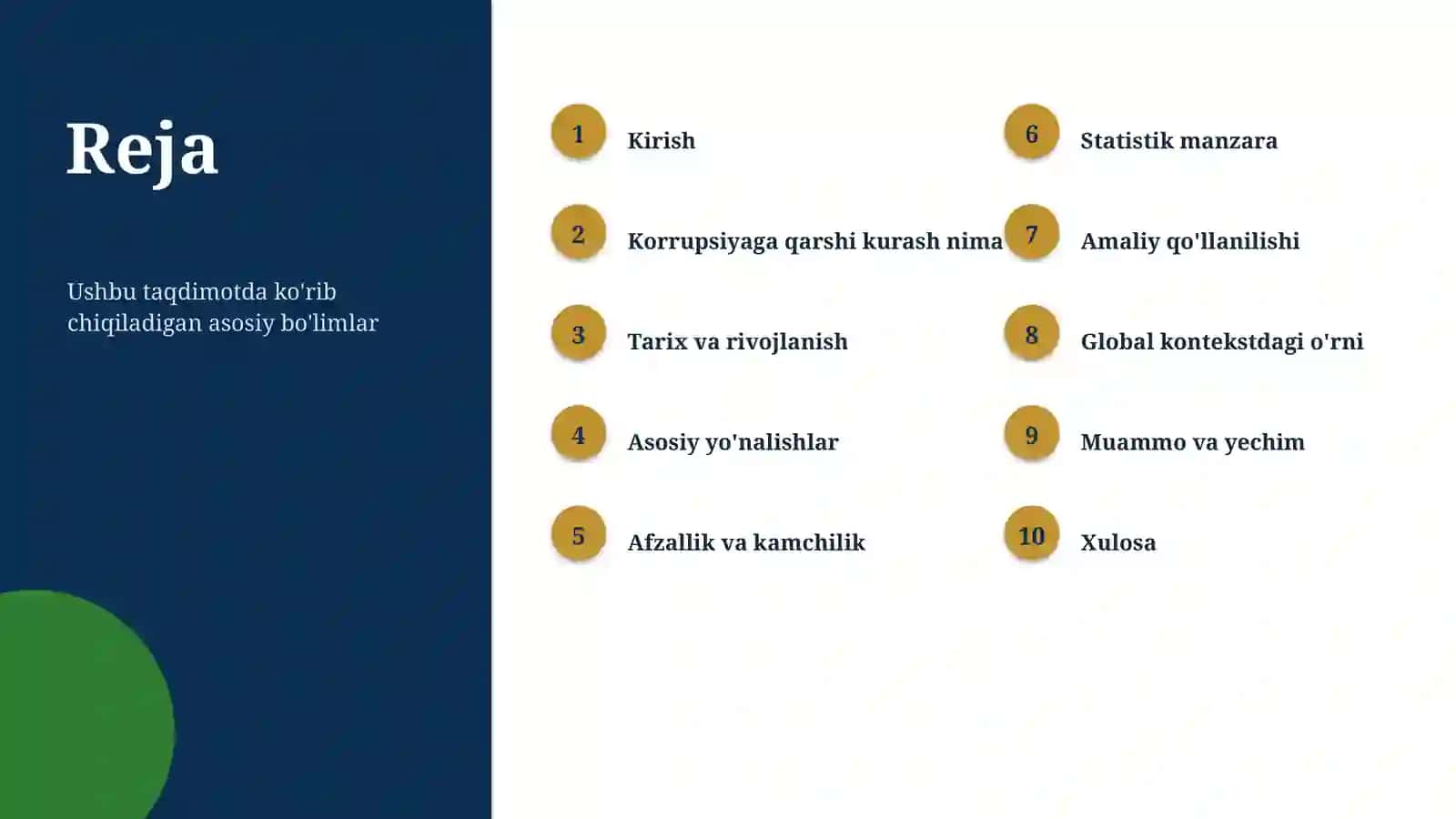 Korrupsiyaga qarshi kurash 2