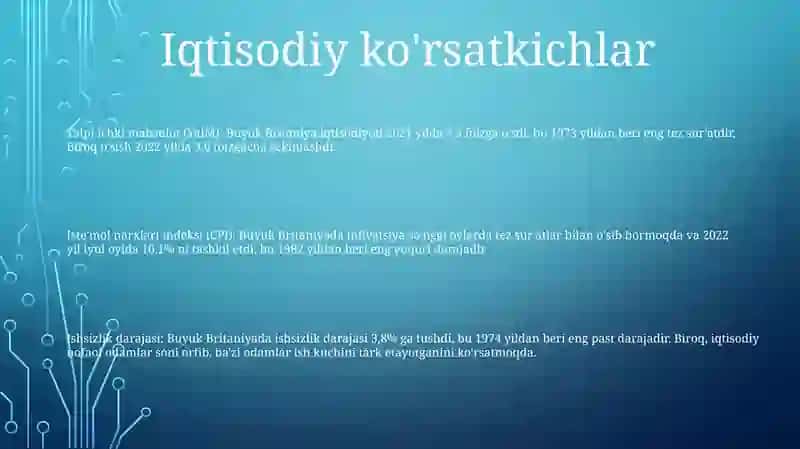 Buyuk Britaniyaning Iqtisodiy Tahlili 2