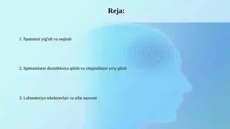 Tekshiruvuchunbalg'amyig'ish.Tufdonlarnidezinfektsiyaqilish 2