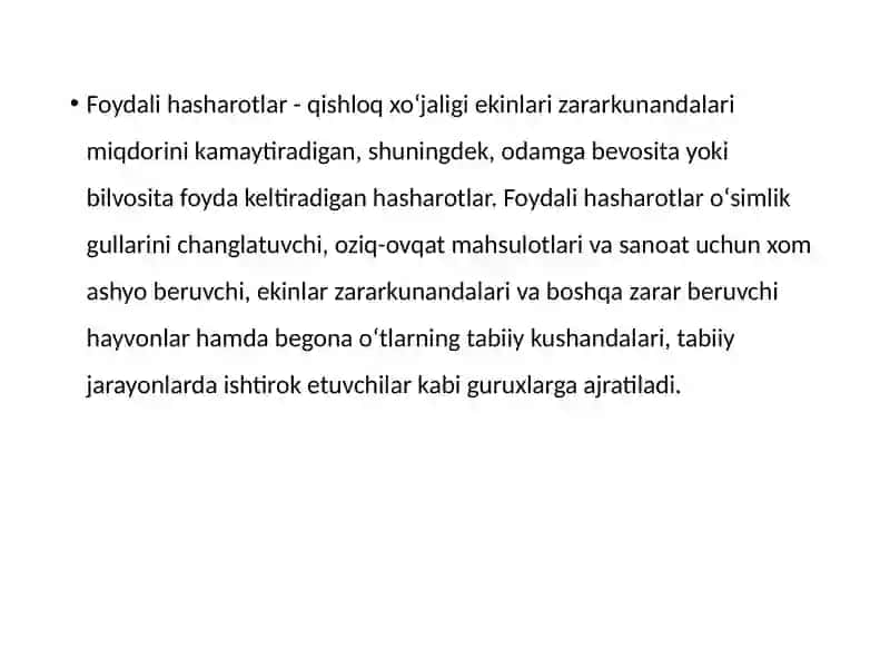 Agroekatizimlar hayvonot olami Asosiy vakillarining Ichki va tashqi tuzilishi. 2