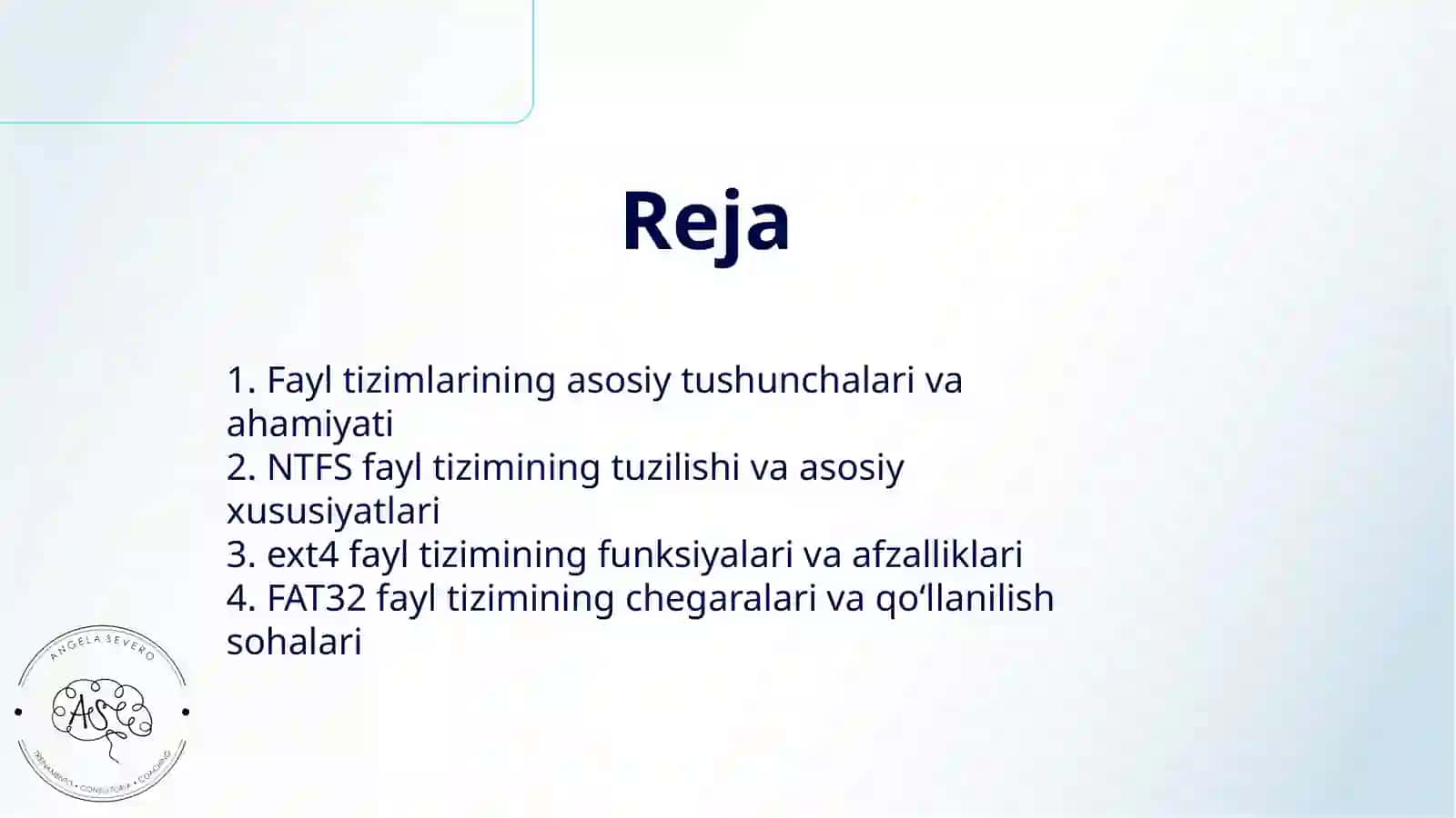 FAYL TIZIMLARI VA ULARNING TURLARI (NTFS, EXT4, FAT32) 2