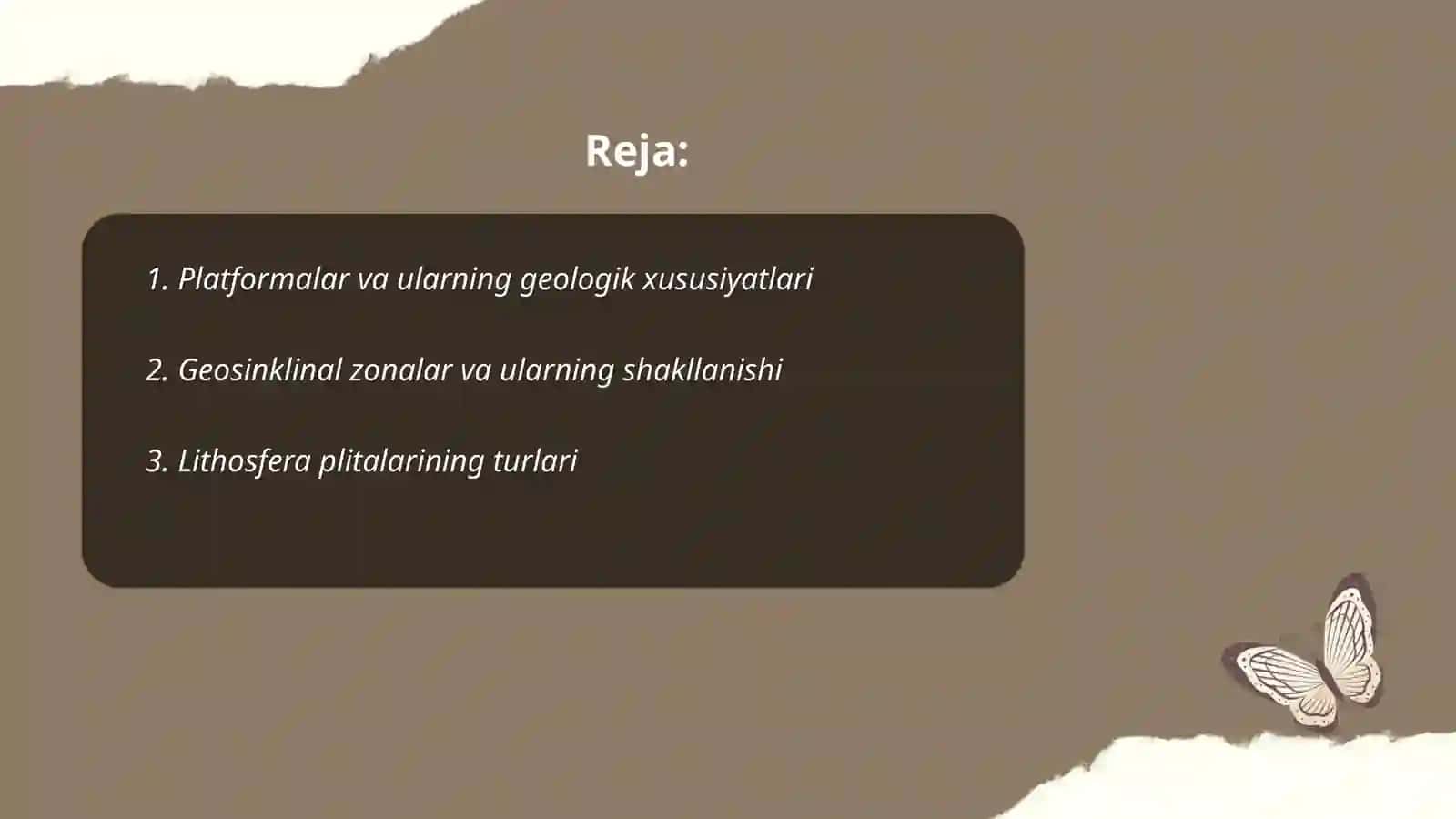 Platformalar va ularning geologik xususiyatlari 2