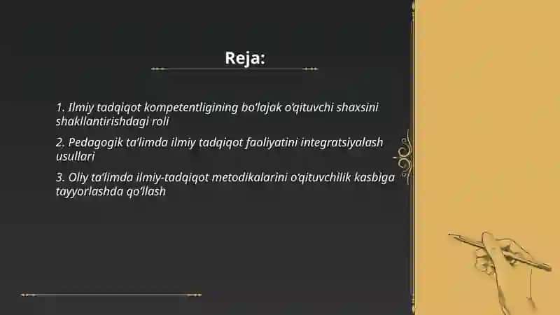 Ilmiy tadqiqot olib borish kompetentligi bo'lajak o'qituvchi shaxsini shakllantirish omili sifatida 2